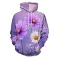thumbnail image 1 of Vibrant Purple Floral Garden Men's Women New Sweatshirt Hoodie Men's Plus Size Sweatshirt Hooded Sweatshirt 3d Printed Street Men's Cloth, 1 of 6