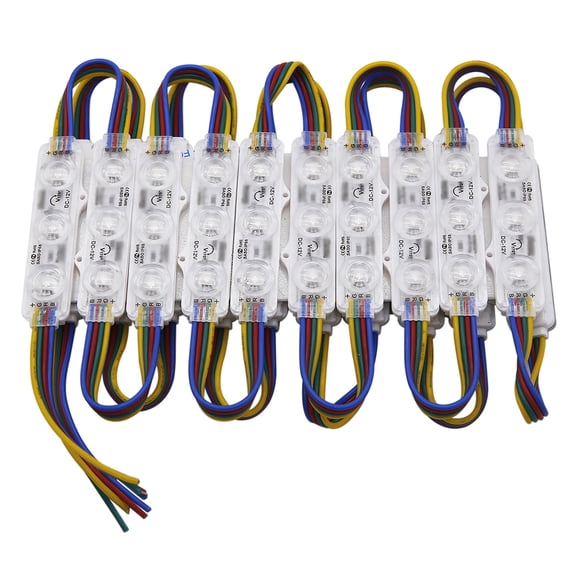 Vibrant RGB 5050 LED Storefront Window Module Lights - Waterproof IP67, Durable ABS/PC, 12V DC for Business Signage, Channel Letters, Outdoor Use, US