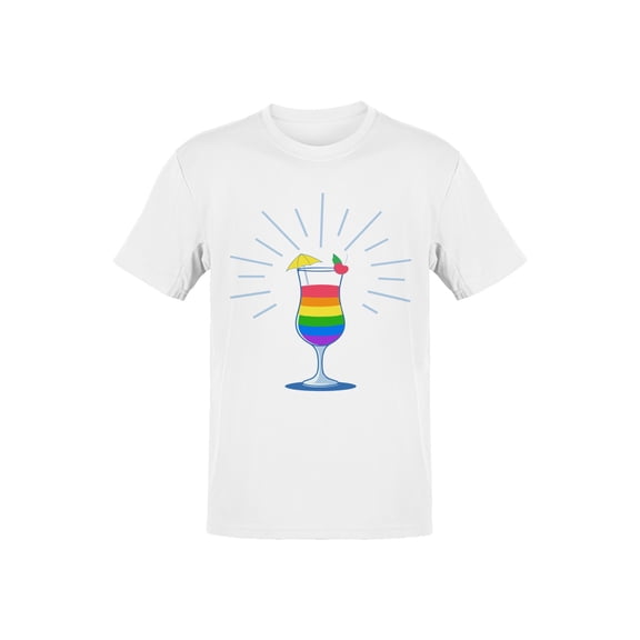 Vibrant Rainbow Cocktail Delight Men's T-shirt