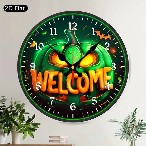 Vibrant Red Cardinal Birds Floral Farmhouse Round Wall Clock Silent Rustic Decor
