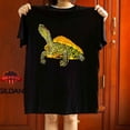 thumbnail image 1 of Vibrant Red Eared Slider Turtle Graphic Art Unisex T-Shirt up to 5XL, 1 of 2