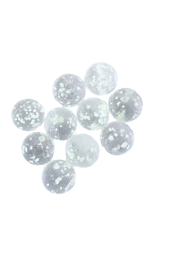 Vibrant Red Glass Marbles Set 10 Pieces, 16mm Diameter, Ideal for Crafts, Games, and Decorative Displays