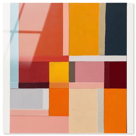 Vibrant Repose III Acrylic Print Abstract Wall Decor by Art Remedy, Ready to Hang, 24 x 24