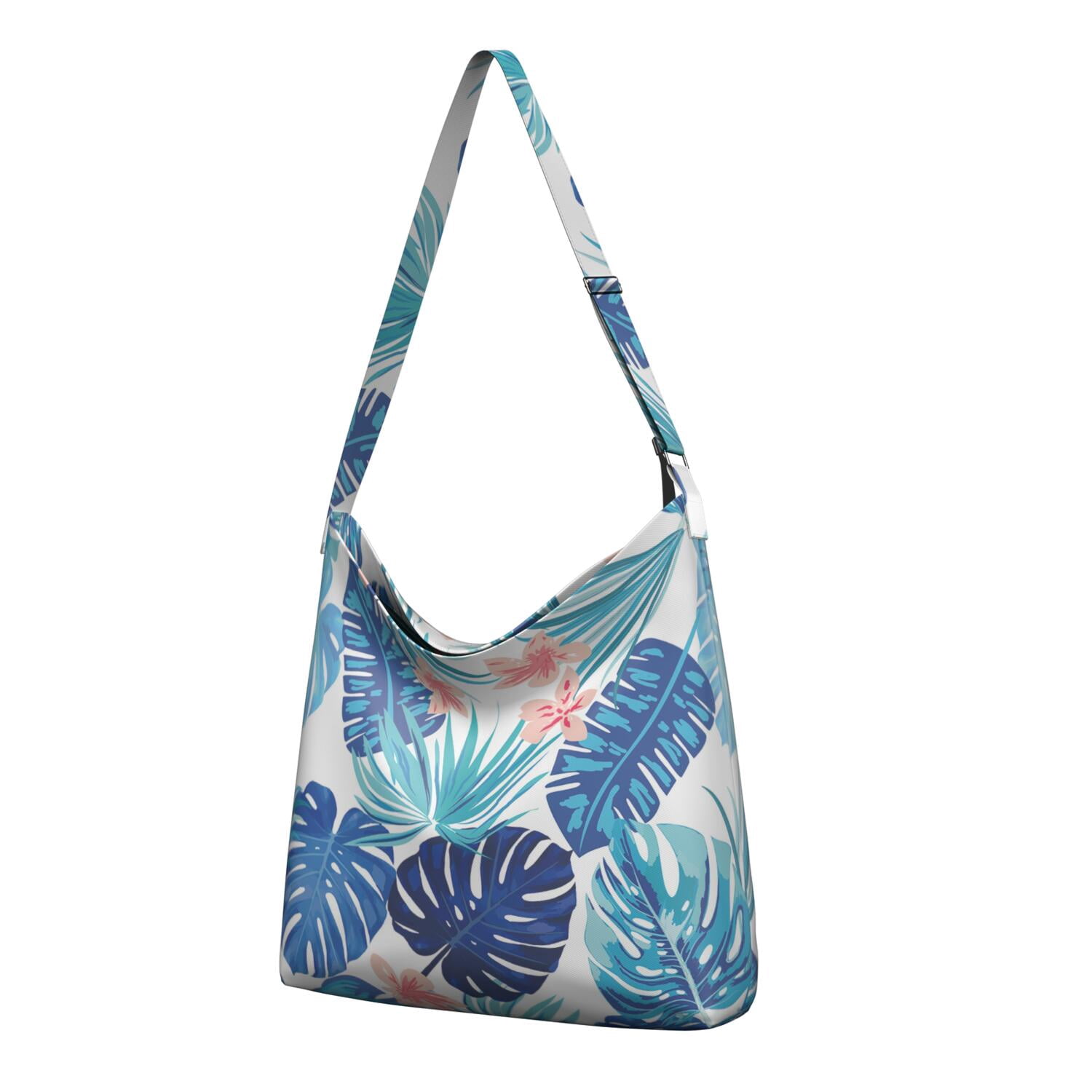 Vibrant Retro Hawaiian Floral Handbag - Stylish & Sleek Crossbody Bag with Spacious Interior for Daily Essentials