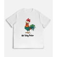 thumbnail image 1 of Vibrant Rooster Graphic Tee ,Pattern printing，Funny T-Shirt for Women , Comfort Top，Round neck，Loose，cotton，white，S-5XL, 1 of 4