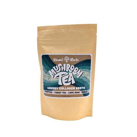 Vibrant Roots Mushroom Tea, Savory Collagen Broth-4.2 oz