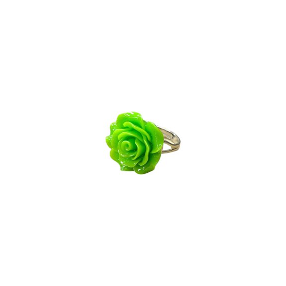 Vibrant Rose Blossom Ring | A Petal-Perfect Pop of Color