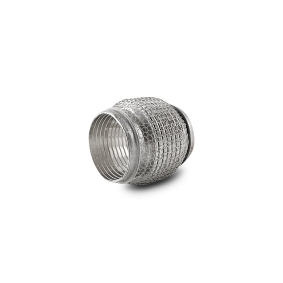 Vibrant SS Flex Coupling with Interlock Liner and Mesh Braid 3in inlet/outlet x
