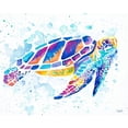 thumbnail image 1 of Vibrant Sea Turtle Poster Print by Chelsea Goodrich, 1 of 1