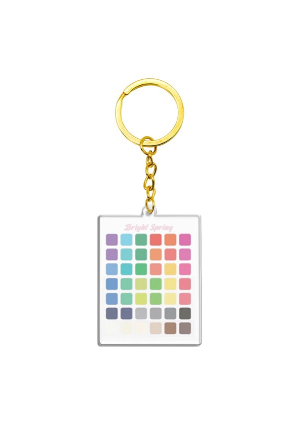 Vibrant Seasonal Acrylic Keychain Lightweight Accessory for Bags Keys