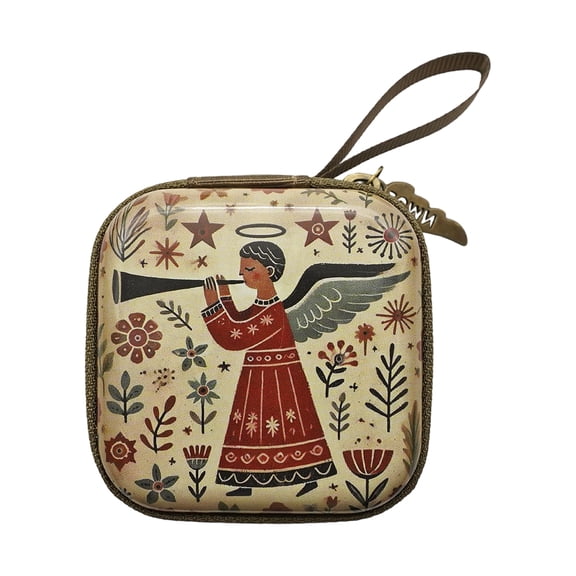 Vibrant Square Money With Secure Zippers, For Accessories Kids Adults Compact