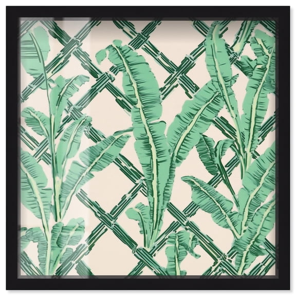 Vibrant Squiggles Shadowbox Print Modern Coastal Art by Art Remedy, Black Frame, 30 x 30