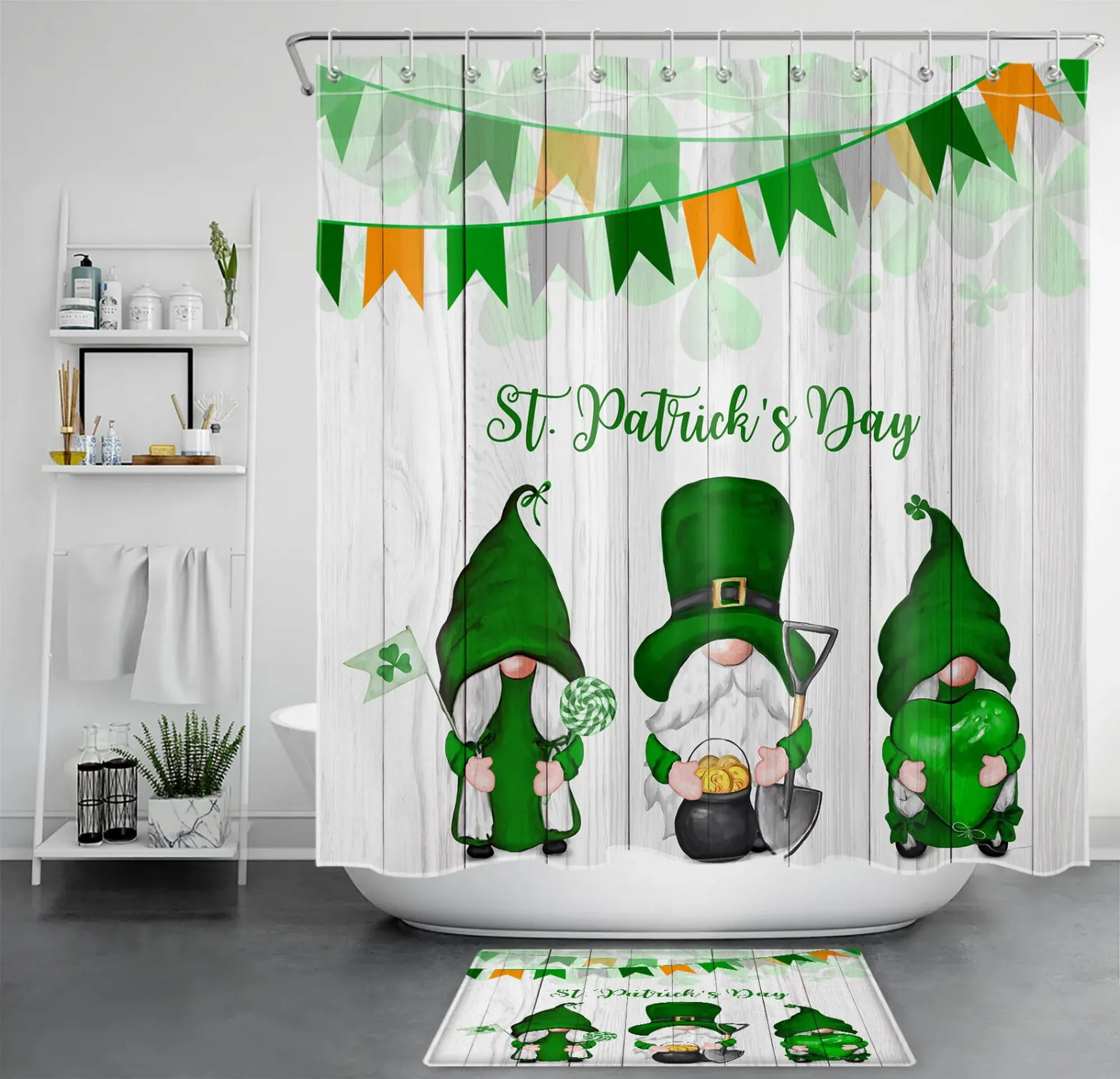st patricks day showercurtain