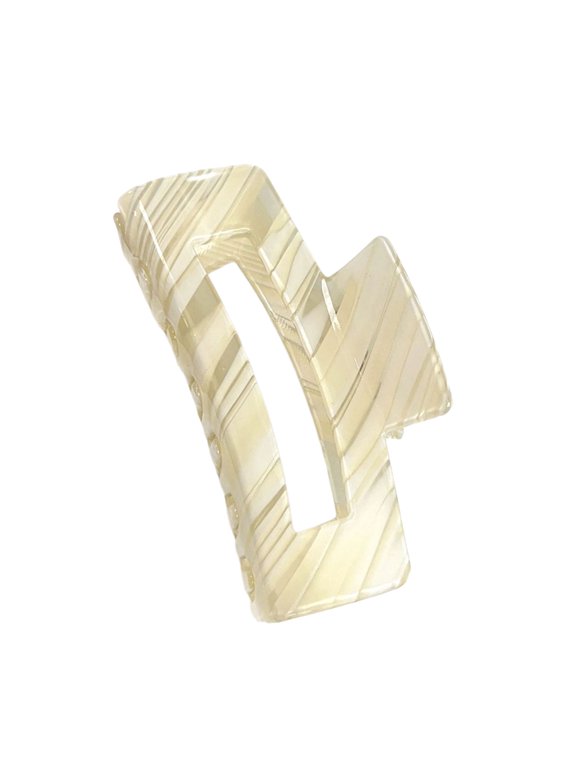 Vibrant Striped Hair Claw Clip French-Style Barrettes For Women Updos Ponytails Non-Pulling Strong Hold Daily Use Accessory