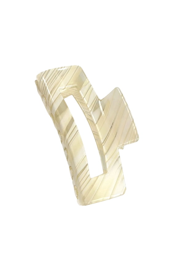 Vibrant Striped Hair Claw Clip French-Style Barrettes For Women Updos Ponytails Non-Pulling Strong Hold Daily Use Accessory
