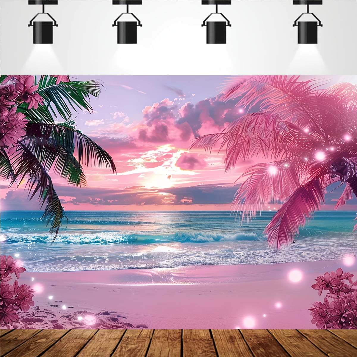 Pink sunset over Lake Michigan in South Haven MI, image size:1200x1200