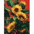 thumbnail image 1 of Vibrant Sunflower Botanical Canvas Wall Art, Bright Floral Print for Living Room, Bedroom, Kitchen and Dining Room Decor, 1 of 8