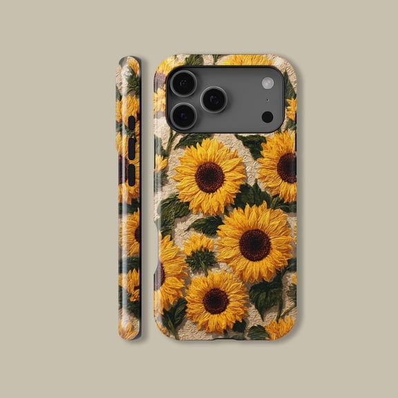 Vibrant Sunflower Field MagSafe Case for iPhone Samsung Art