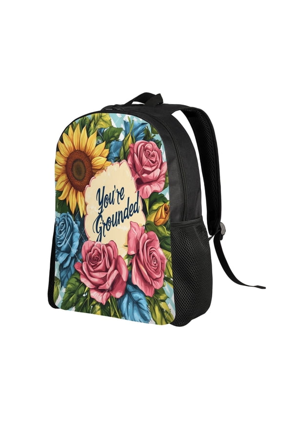 Vibrant Sunflowers And Blue Butterfly Backpack Double Shoulder Backpack Durable, Spacious, Ergonomic Design for Travel, Work & Outdoor Use