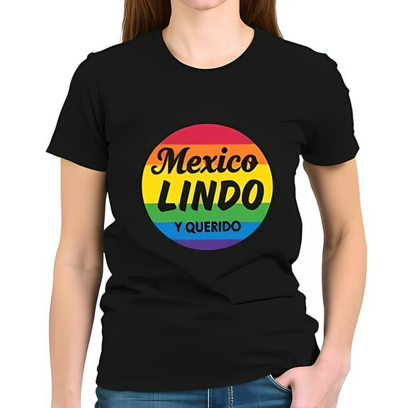 Vibrant T-Shirt - "Mexico LINDO Y QUERIDO" - Inclusive Pride Tee for Mexican Heritage