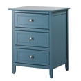 thumbnail image 1 of Vibrant Teal Accent Nightstand / Maximize Bedroom Space and Personalize Decor, 1 of 4