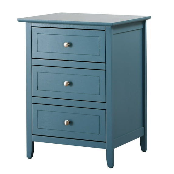 Vibrant Teal Accent Nightstand / Maximize Bedroom Space and Personalize Decor
