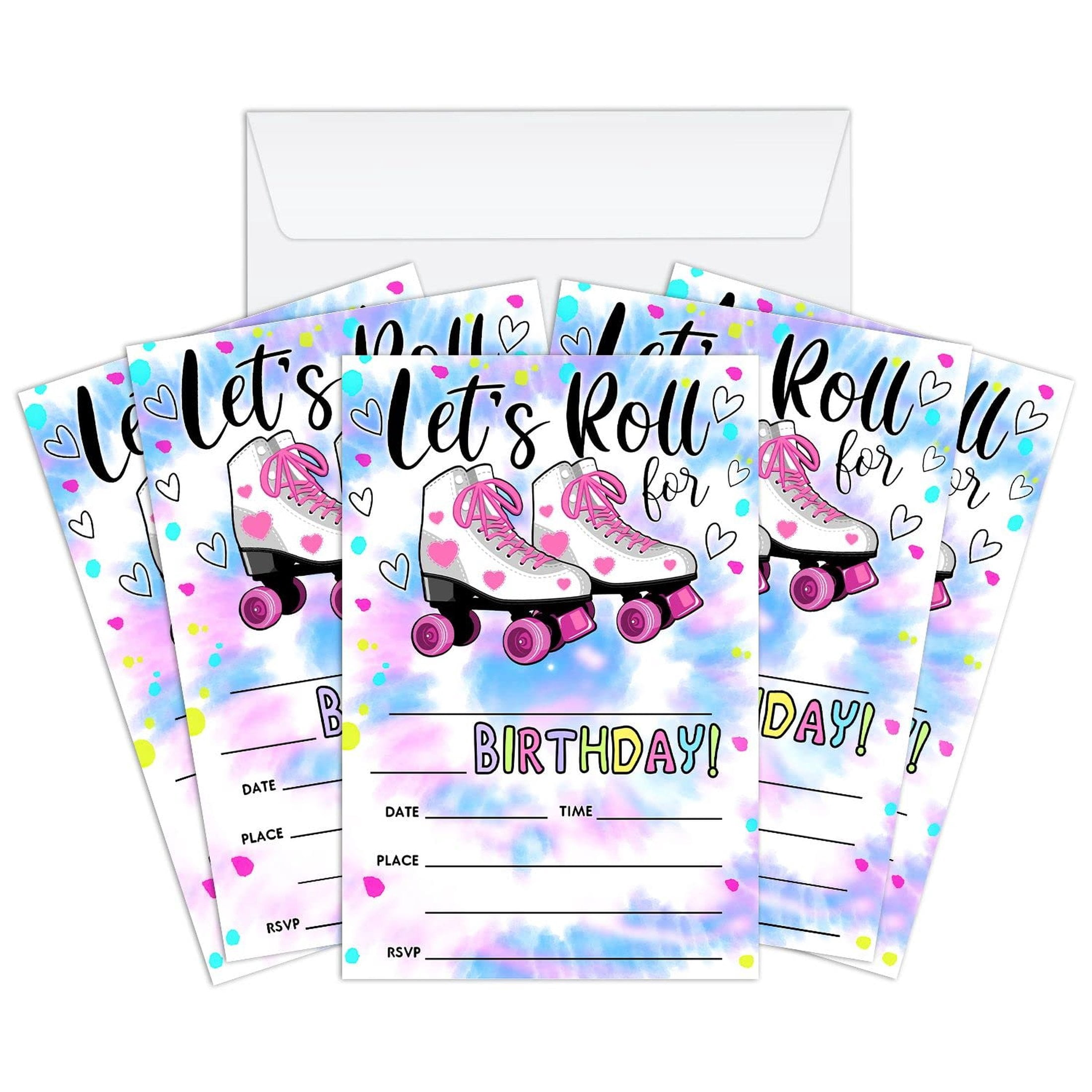 Pawty Pals Puppy Birthday Invitations With Envelopes - Fun Fill-In