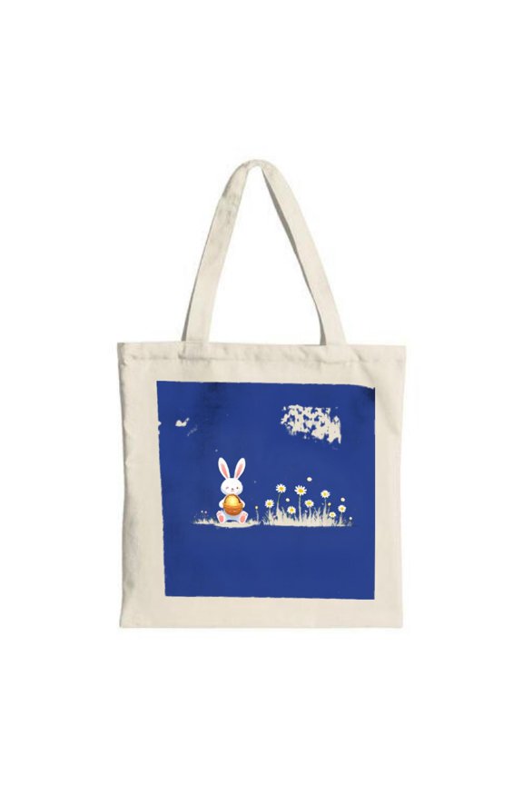Vibrant Tote Bag with Rings & Stars - Perfect Canvas Bag for Shopping Travel & Parties