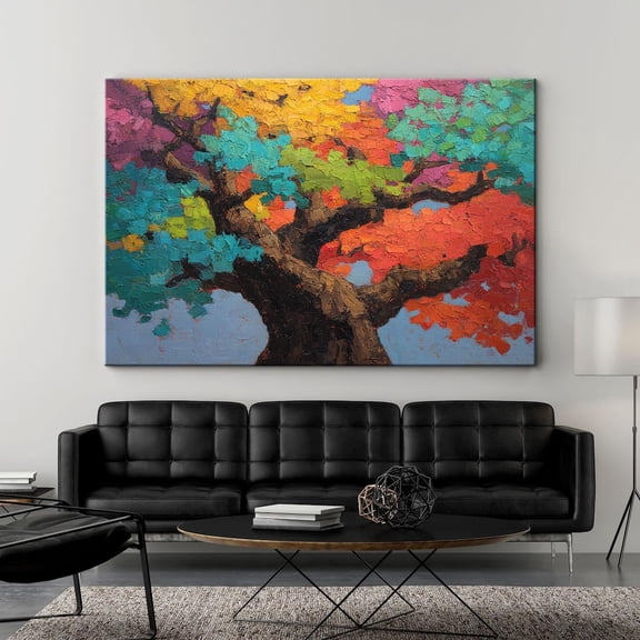 Vibrant Tree Of Life Poster, Unframed Paper Poster 8x10in