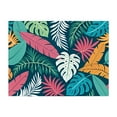 thumbnail image 1 of Vibrant Tropical Leaf Medley Pattern - Drawing Unframed Wall Art Print 6 x 8 inches, 1 of 4