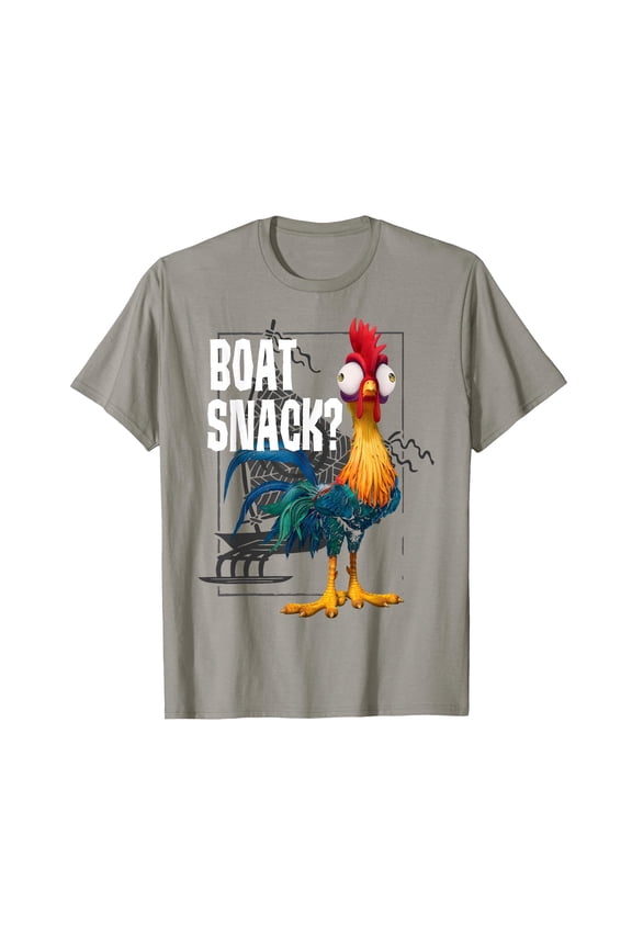 Vibrant Tropical Rooster Bird Boat Poster Print T-Shirt Casual Everyday Wear