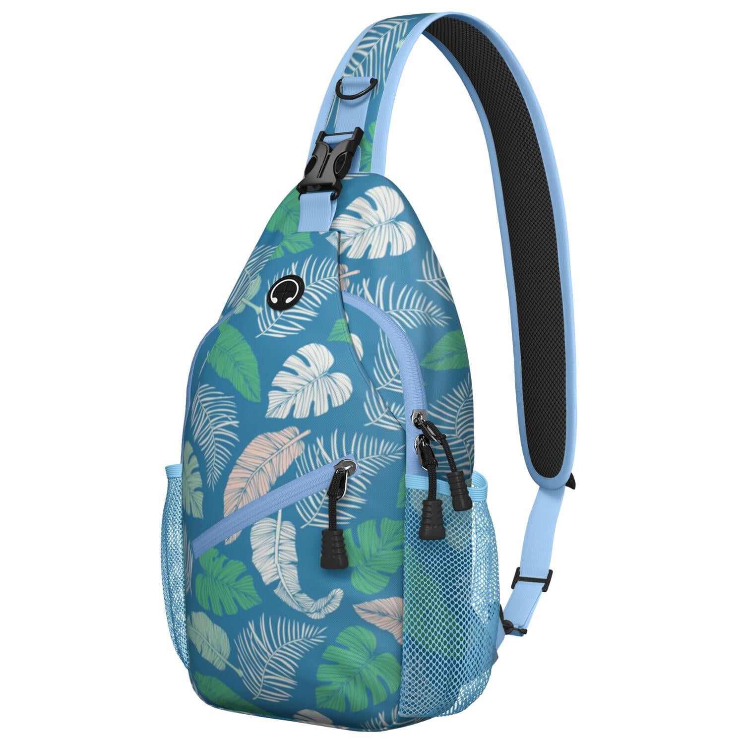 Tropical Flamingo Palm Leaves Hawaiian Floral Pattern Print Premium Backpack