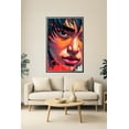 thumbnail image 1 of Vibrant Urban Portrait Art Poster – Bold Street Style Face Illustration 【Rolled Canvas】, 1 of 3