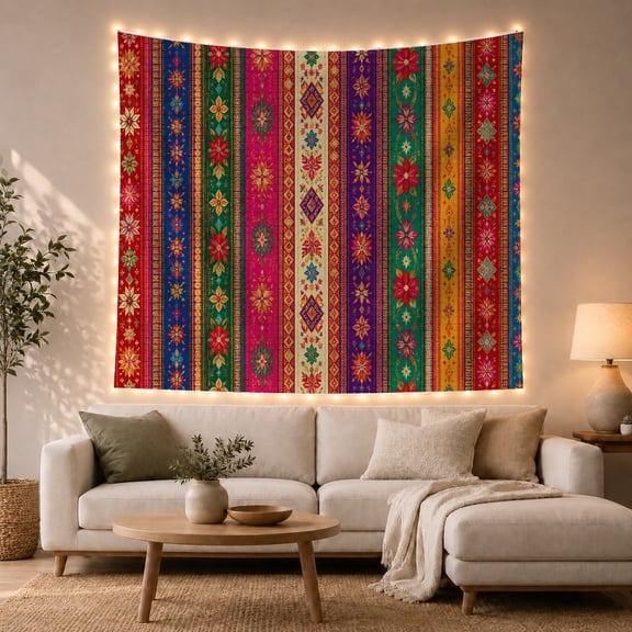 Vibrant Vertical Stripe With Composed Evenly Spaced Distinct, Mystical Fantasy for Space Lovers, Galaxy Room Decor, Mother's Day Gift, Tapestry Wall Hanging for Bedroom and Dorm