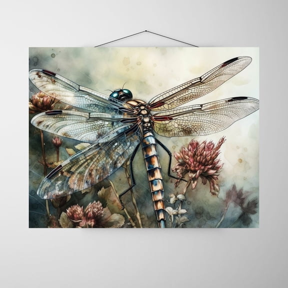 Vibrant Visions - Dragon Fly Canvas Wall Art