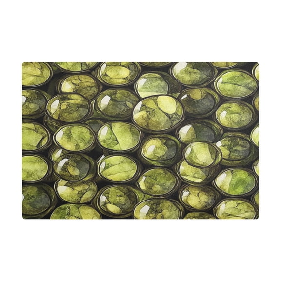 Vibrant Water Droplets Coffee Machine Mat Kitchen Dish Drying Matst Absorbent Water 11.8''x17.7''