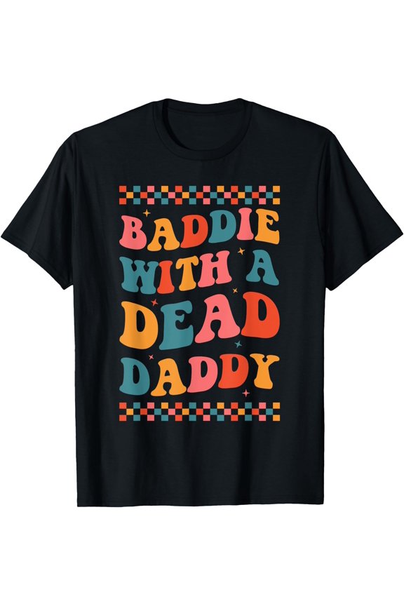 Vibrant Wavy Text Star Graphic T-Shirt for Expressive Casual Style