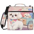 thumbnail image 1 of Vibrant Wildflowers (2) Printed Zipper Binder with Handle&Shoulder Strap 2 inch 3 Ring 500+300 Sheet Capacity File Folder Organizer, 1 of 8