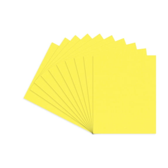 Vibrant Yellow Acid Free 5x7 Backing Board - Uncut Photo Mat Board - 100 Sheets