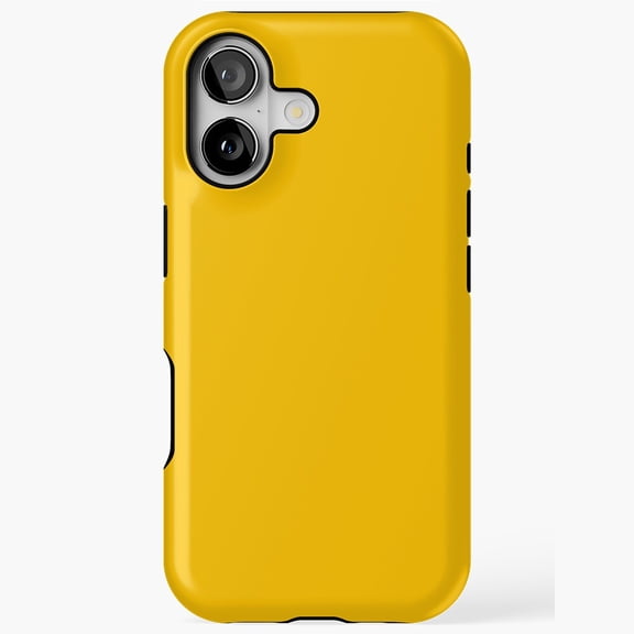 Vibrant Yellow Dual Camera Cutout Trend Cover Phone Case iPhone 17 11 12 13 14 15 17 Pro Max