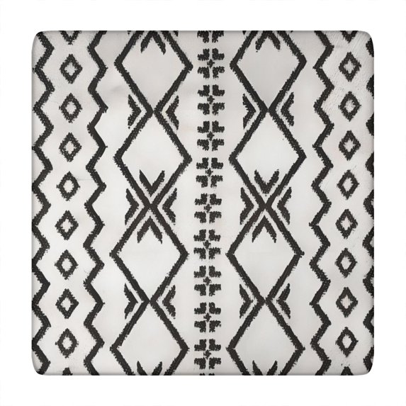 Vibrant and Colorful Boho Tablecloth 34x34 Inch Square Floral Cover with Elastic Hem for Perfect Fit on Card Tables