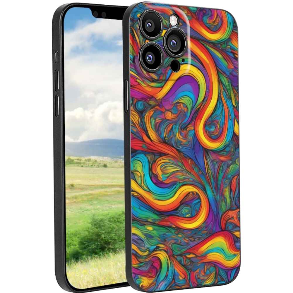 Vibrant-rainbow-spectrum-designs-7 phone case for iPhone 13 Pro for ...