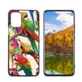 thumbnail image 1 of Vibrant-tropical-parrots-5 Phone Case, Designed for LG Q52 Case Soft Silicon for women girls boys wife gift,Shockproof Phone Cover, 1 of 1