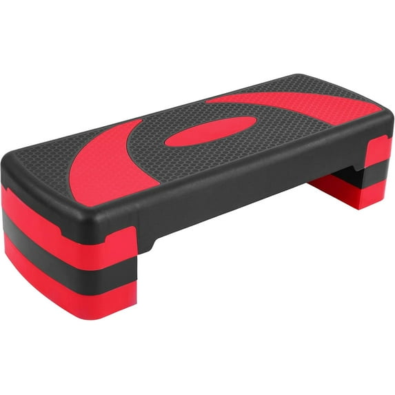 VibrantEcho Aerobic Step Platform, Exercise Stepper in Multiple Colors - Home Gym Fitness Equipment for Cardio, Core, Leg Toning, Balance Training and Low-Impact Workouts
