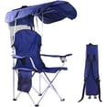 thumbnail image 1 of VibrantEcho Folding Canopy Camp Chair for Outdoors Shade Canopy Portable Chair Camping, Tailgates, Beach, Pool, Lawn Chair Sunshade Travel Chair Folding Camping Chair (Upgraded - Navy), 1 of 7