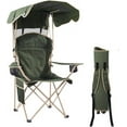 thumbnail image 1 of VibrantEcho Folding Canopy Camp Chair for Outdoors Shade Canopy Portable Chair Camping, Tailgates, Beach, Pool, Lawn Chair Sunshade Travel Chair Folding Camping Chair (Upgraded - Olive Green), 1 of 13