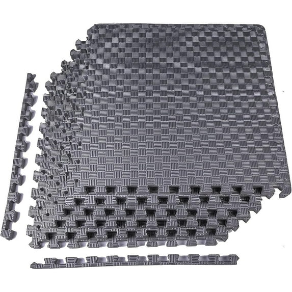 VibrantEcho Puzzle Exercise Mat with EVA Foam Interlocking Tiles for MMA, Exercise, Gymnastics and Home Gym Protective Flooring, Multiple Sizes and Colors