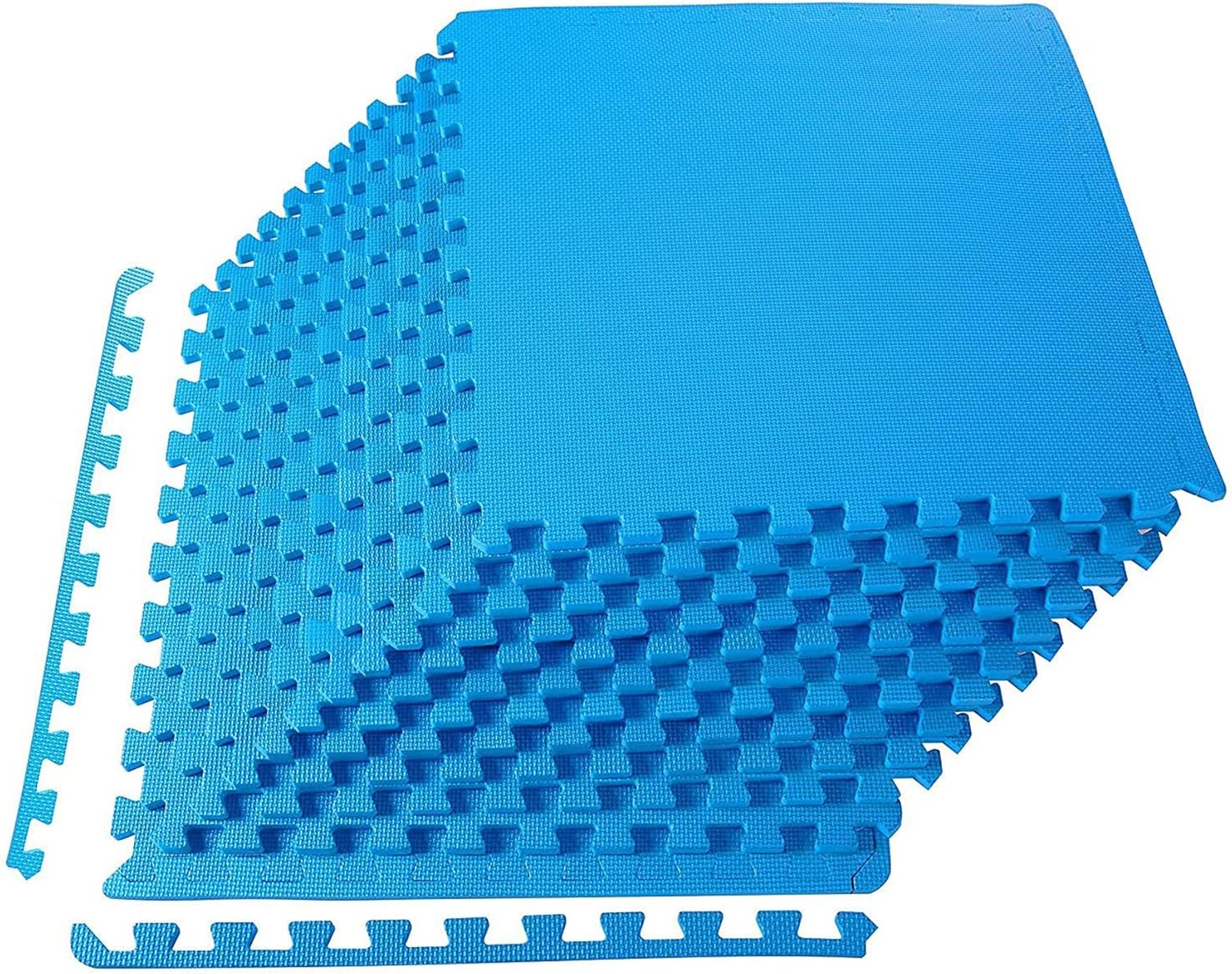 VibrantEcho Puzzle Exercise Mat with EVA Foam Interlocking Tiles for ...