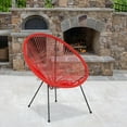 thumbnail image 1 of VibrantEcho Red Papasan Bungee Lounge Chair, 1 of 13