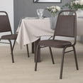 thumbnail image 1 of VibrantEcho Trapezoidal Back Banquet Chair, Brown Vinyl/Copper Vein Frame, 1 of 16